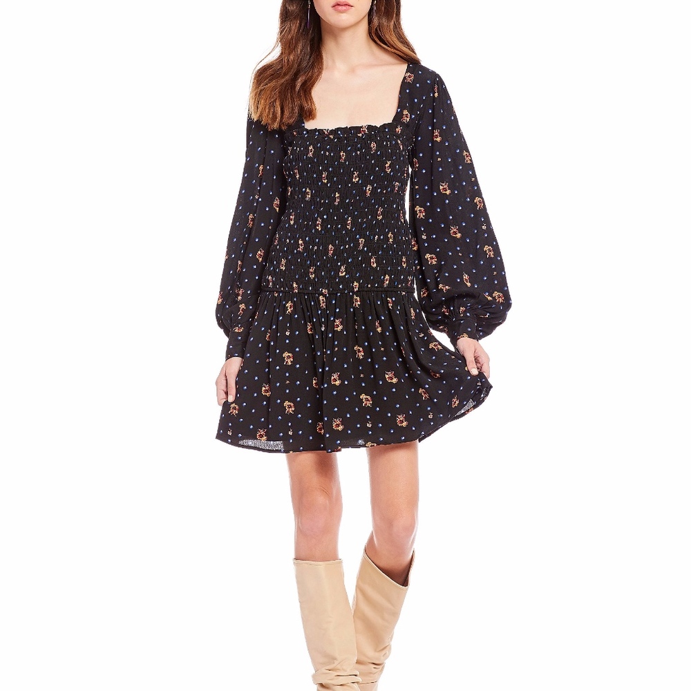 NEW!!!  Two Faces Smocked Dress